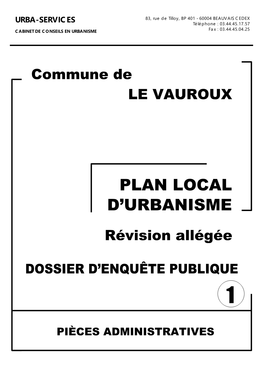 Plan Local D'urbanisme Arrêté Est Soumis À Intéressées Par La Révision