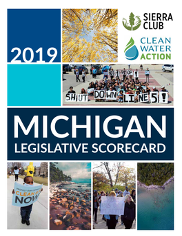 Michigan Legislative Scorecard 2020 -- Clean Water