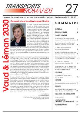 Vaud & Léman 2030