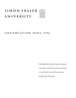 Convocation June 1996