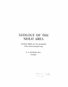 Geology of the Molo Area