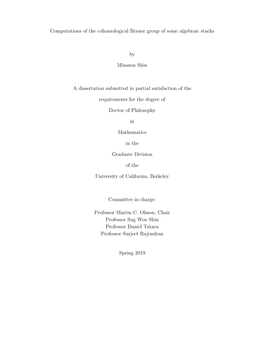 Computations of the Cohomological Brauer Group of Some Algebraic Stacks