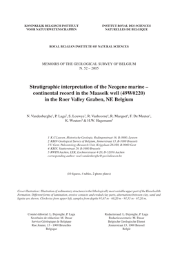 Continental Record in the Maaseik Well (49W0220) in the Roer Valley Graben, NE Belgium