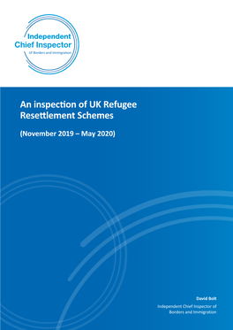 An Inspection of UK Refugee Resettlement Schemes