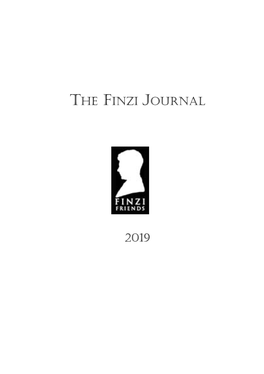 The Finzi Journal 2019