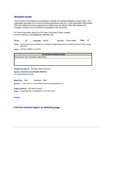 Full Text Contract Begins on Following Page. Metadata Header