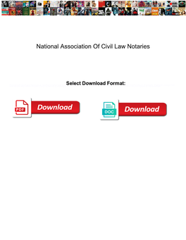 National Association of Civil Law Notaries