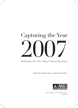 Capturing the Year — 2007 