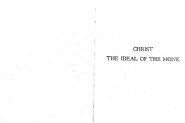 Christ: the Ideal of the Monk