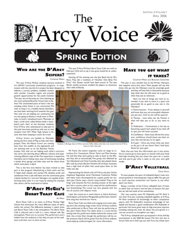 The D'arcy Voice, Edition 5 Volume 1