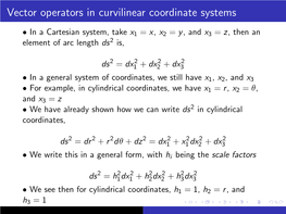 Vector Operators in Curvilinear Coordinate Systems