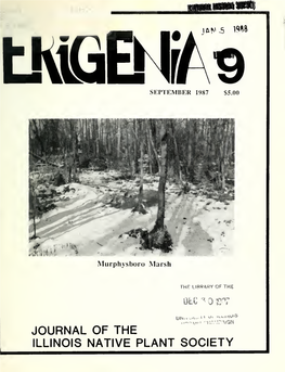 Erigenia : Journal of the Southern Illinois Native Plant Society