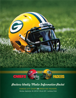 Packers Weekly Media Information Packet