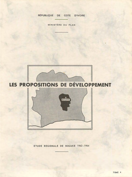 République De Cote D'ivoire Etude Regionale De Bouake