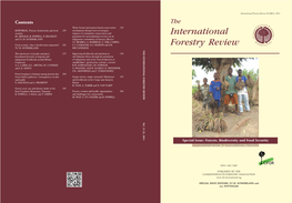 International Forestry Review Vol.13(3), 2011