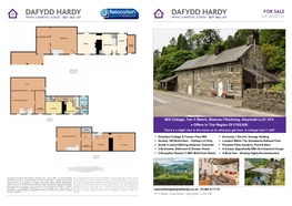 Mill Cottage, Tan-Y-Bwlch, Blaenau Ffestiniog, Gwynedd LL41 3YU ● Offers in the Region of £195,000 There’S a Slight Clue in the Name As to What You Get Here