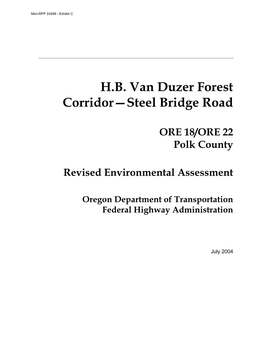 H.B. Van Duzer Forest Corridor—Steel Bridge Road