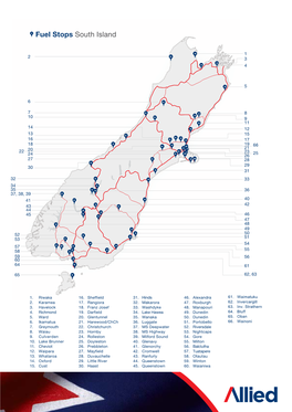 Fuel Stops South Island
