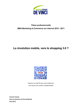 La Révolution Mobile, Vers Le Shopping 3.0 ?