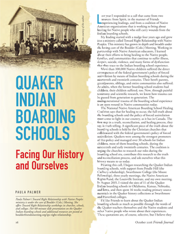 Quaker Indian Boarding Schools