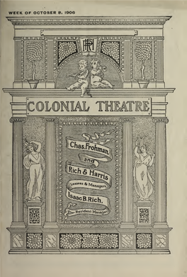 Colonial Theatre M'lle Modiste Program