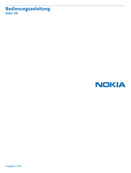 Nokia 130 Bedienungsanleitung