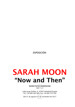 Dossier Sarah Moon