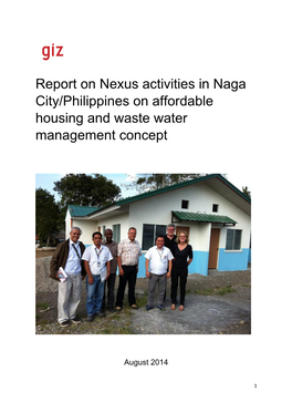 Report on Nexus Activities in Naga City/Philippines on Affordable Housing and Waste Water Management Concept