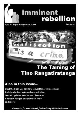 Imminent Rebellion (Issue