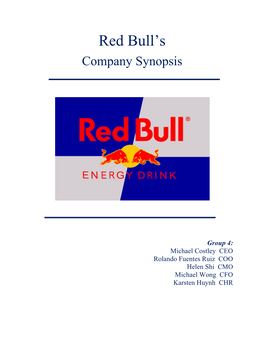Red Bull Synopsis