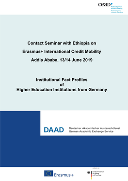 Contact Seminar with Ethiopia on Erasmus+ International Credit
