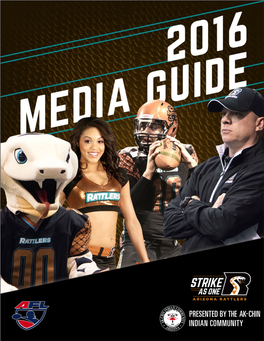 2016 Arizona Rattlers Media Guide