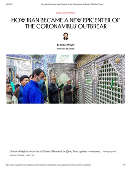 How Iran Became a New Epicenter of the Coronavirus Outbreak | the New Yorker