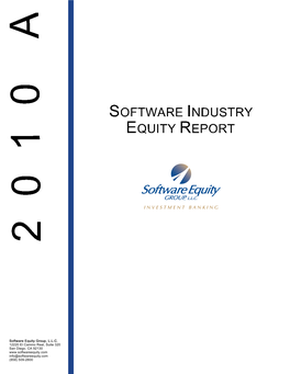 Software Equity Group's 2011 M&A Survey