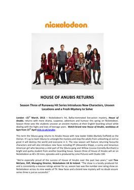 House of Anubis Returns