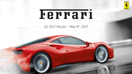 Ferrari 2Q 2016 Presentation