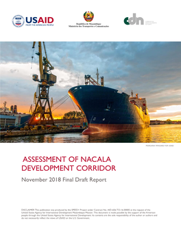 ASSESSMENT of NACALA DEVELOPMENT CORRIDOR November 2018 Final Draft Report