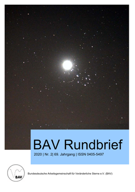 BAV Rundbrief Nr. 2 (2020)