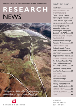 Research News Will Be Explicitly Linked to the Research Agenda Programmes D2 Measuring Threat: Studying the Which They Support