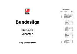 Bundesliga - Season 2012/13