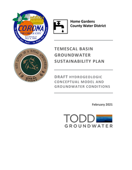 Temescal Basin Groundwater Sustainability Plan