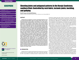 Sheeting Joints and Polygonal Patterns in the Navajo Sandstone, Southern Utah: Controlled by Rock Fabric, Tectonic Joints, Buckling, GEOSPHERE, V