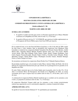 1 Congreso De La República Segunda Legislatura