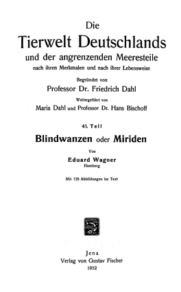 Tierwelt Deutschlands Und Der Angrenzenden Meeresteile Nach Ihren Merkmalen Und Nach Ihrer Lebensweise Begru-Ndet Von Professor Dr