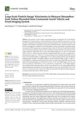 Large-Scale Particle Image Velocimetry to Measure Streamflow