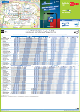 DIESE APP WEISS IMMER, WO's LANGGEHT. Minifahrplan 2021