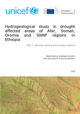 Hydrogeological Study in Drought Affected Areas of Afar, Somali, Oromia and SNNP Regions in Ethiopia