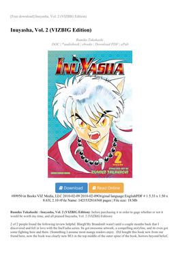 Inuyasha-Vol-2-Vizbig-Edition.Pdf