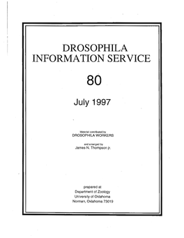 Drosophila Information Service