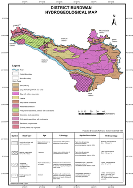 District Burdwan Hydrogeological Map